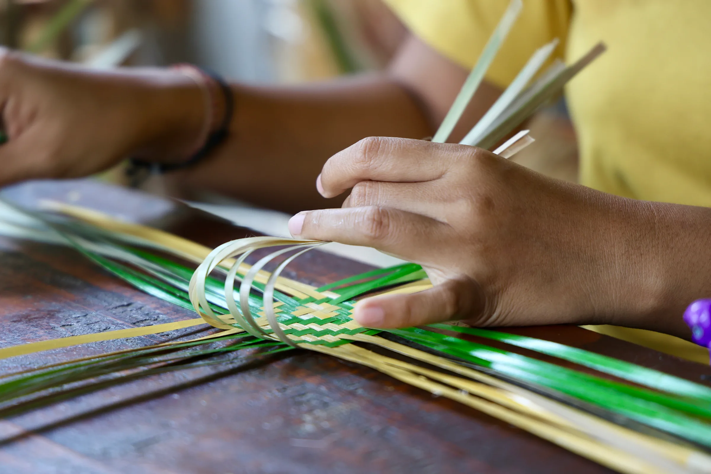 Traditional basket weaving